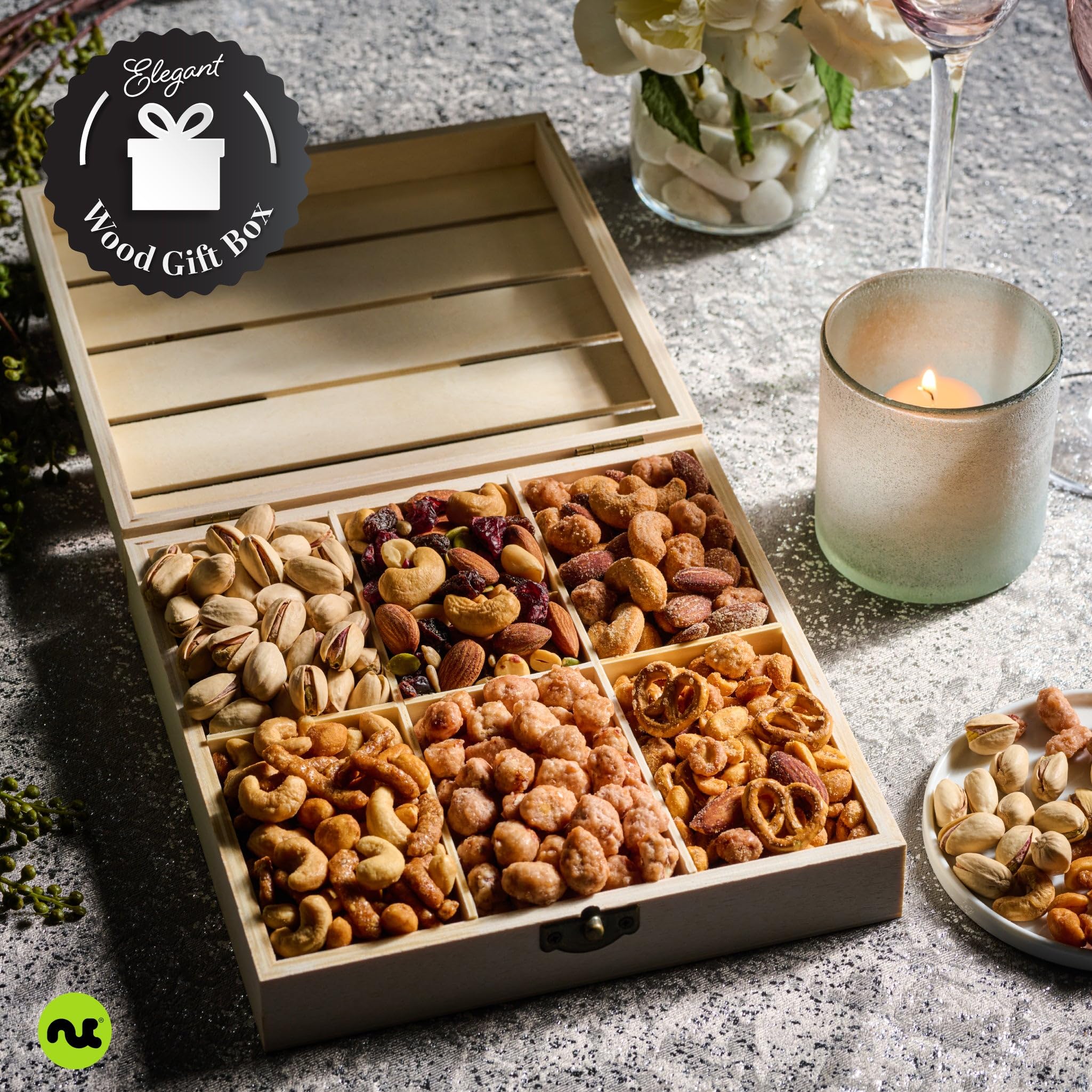 Amazon.com: NUT CRAVINGS - Mixed Nuts Gift Basket in Reusable